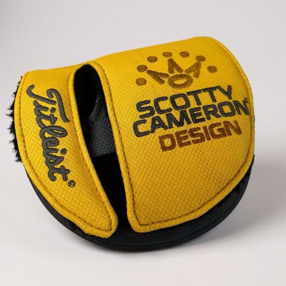 Scotty Cameron Design Titleist Putter Head Cover Mallet Golf Yellow - Picture 1 of 5